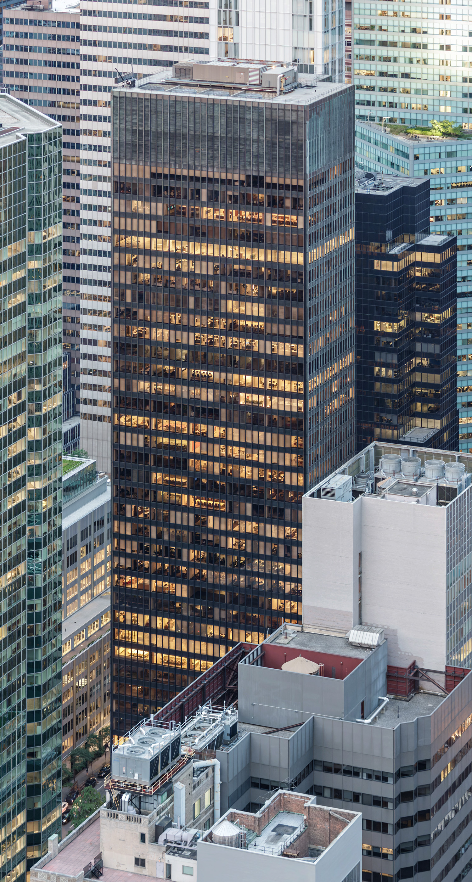 Seagram Building, New York City - View from Top of the Rock. © Mathias Beinling